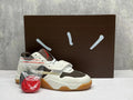 TS Reverse Swoosh Sneakers - White & Brown