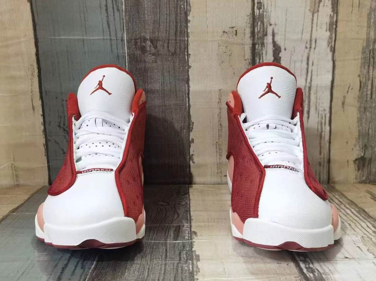 Air Jordan 13 Men's Sneakers – White & Burgundy