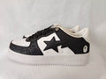 BAPE STA Black and White Oversized-Star Sneakers (EU 36-46)