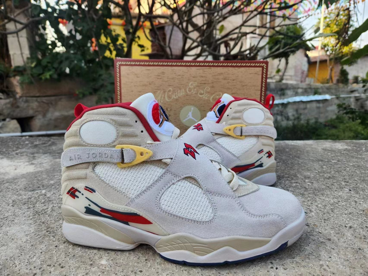SoleFly x Air Jordan 8 "Mi Casa Es Su Casa" - White & Gold